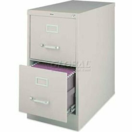 SP RICHARDS Lorell® 2-Drawer Heavy Duty Vertical File Cabinet, 15"W x 26-1/2"D x 28-3/8"H, Putty LLR60196
